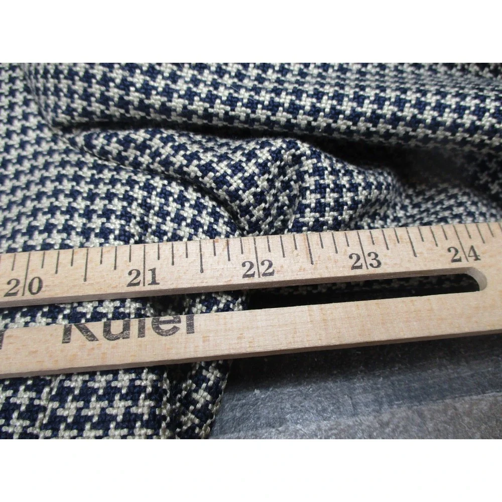 Ermenegildo Zegna Blazer Mens 50 Black White Silk Soft Sport Coat Houndstooth